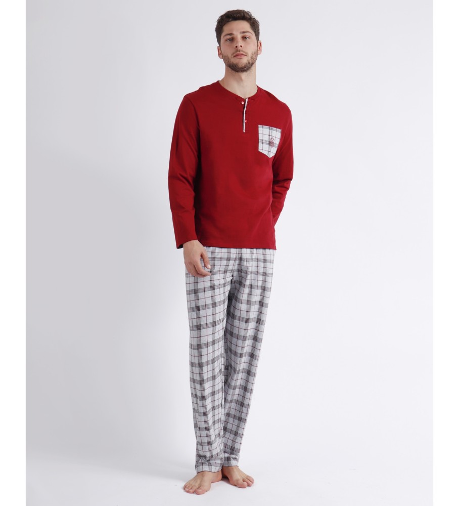 Pijama de manga comprida Admas estilo granada