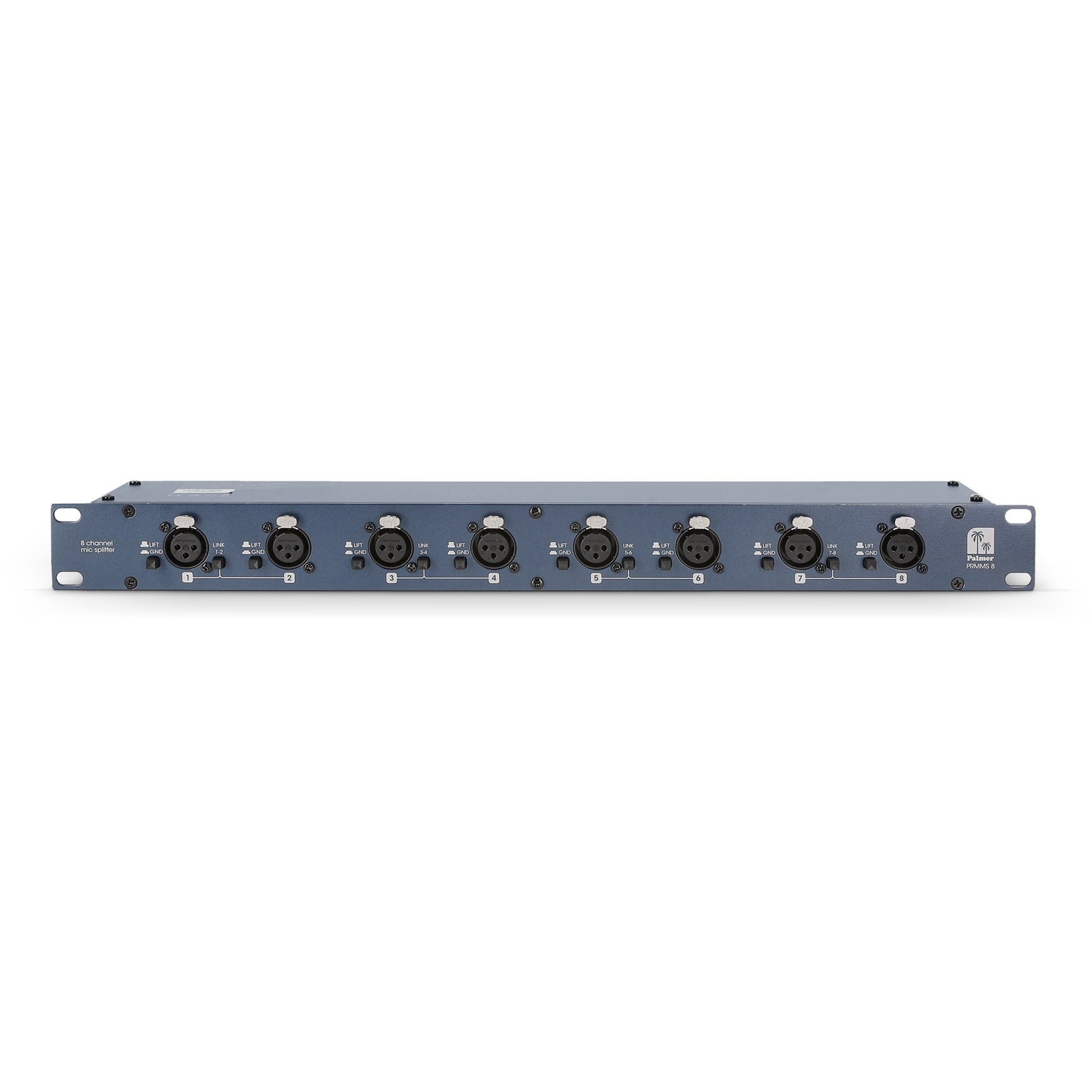 Palmer RMMS 8 kanaals microfoonsplitter