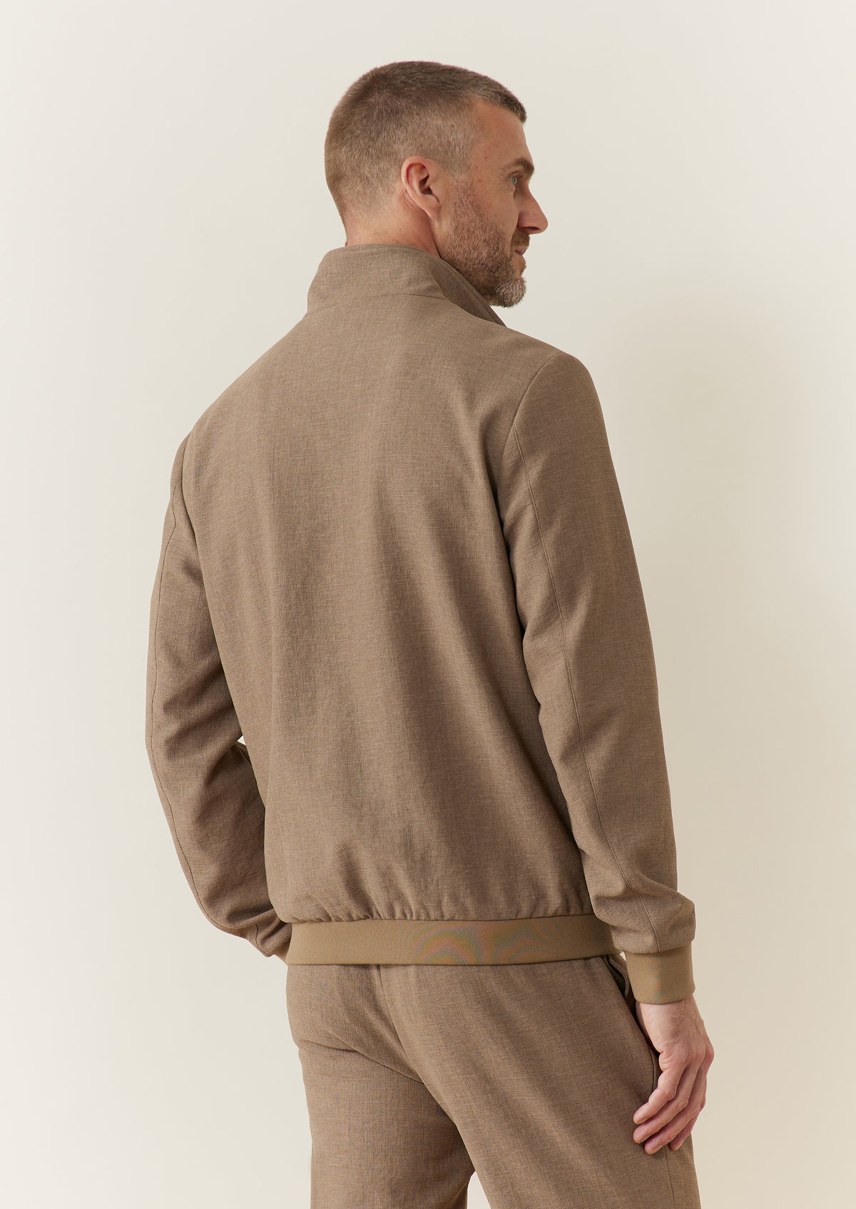 Blouson Kraken en polyester recyclé uni taupe