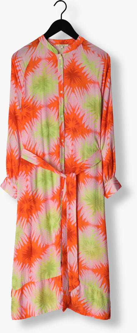 CIRCLE OF TRUST oranje circle of trust midi jurk zola dress