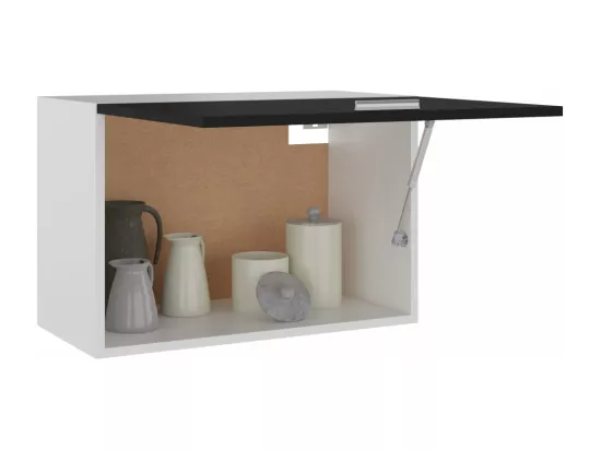 Armoire suspendue Noir 60x31x40 cm Bois d'ingénierie