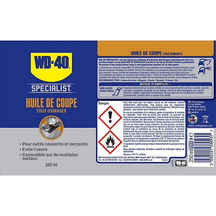 Huile de Coupe WD-40 Specialist 250ml