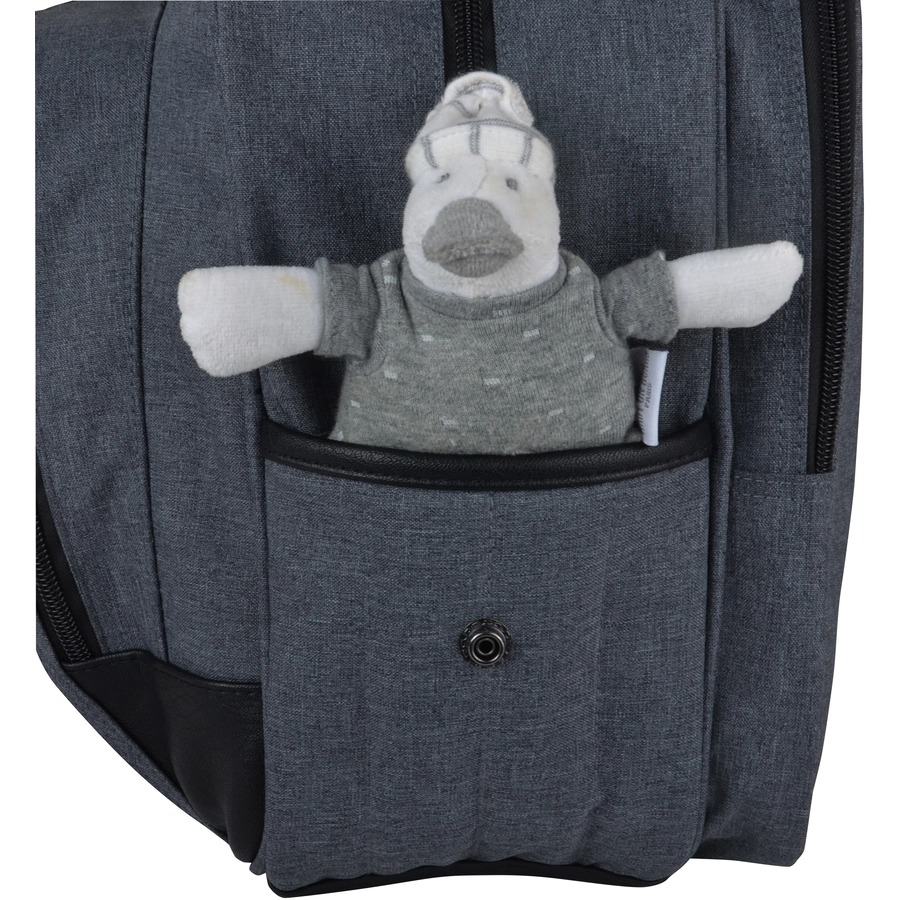 BABY ON BOARD Wickeltasche Daily Smoke Grau