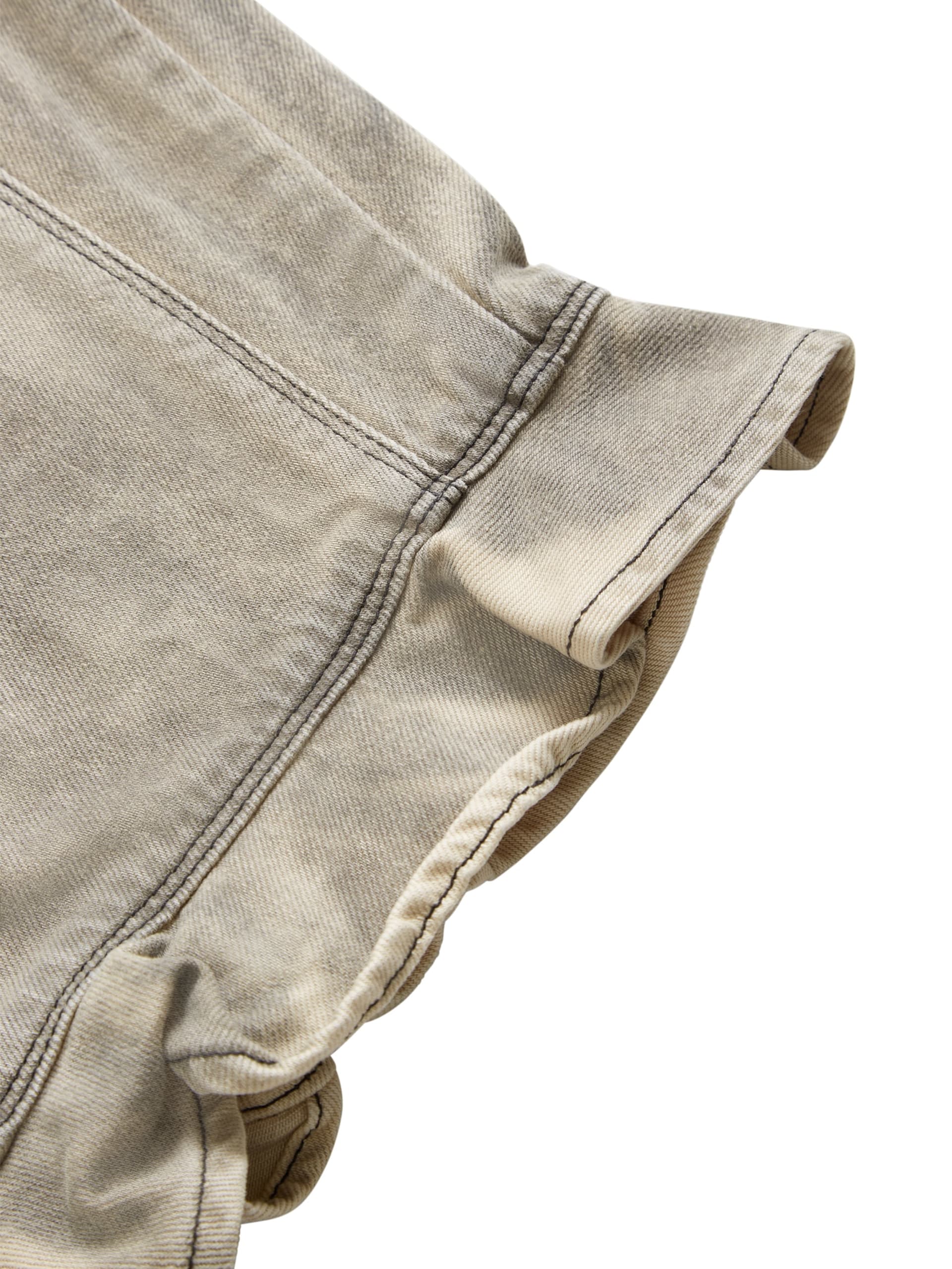 colete jeans com gancho