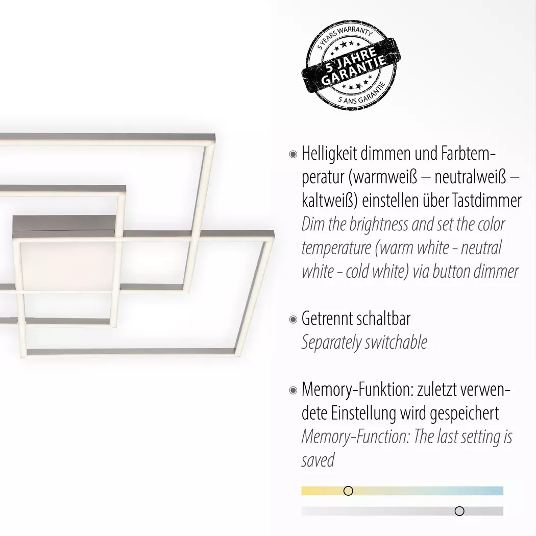 LED-Deckenleuchte Asmin
