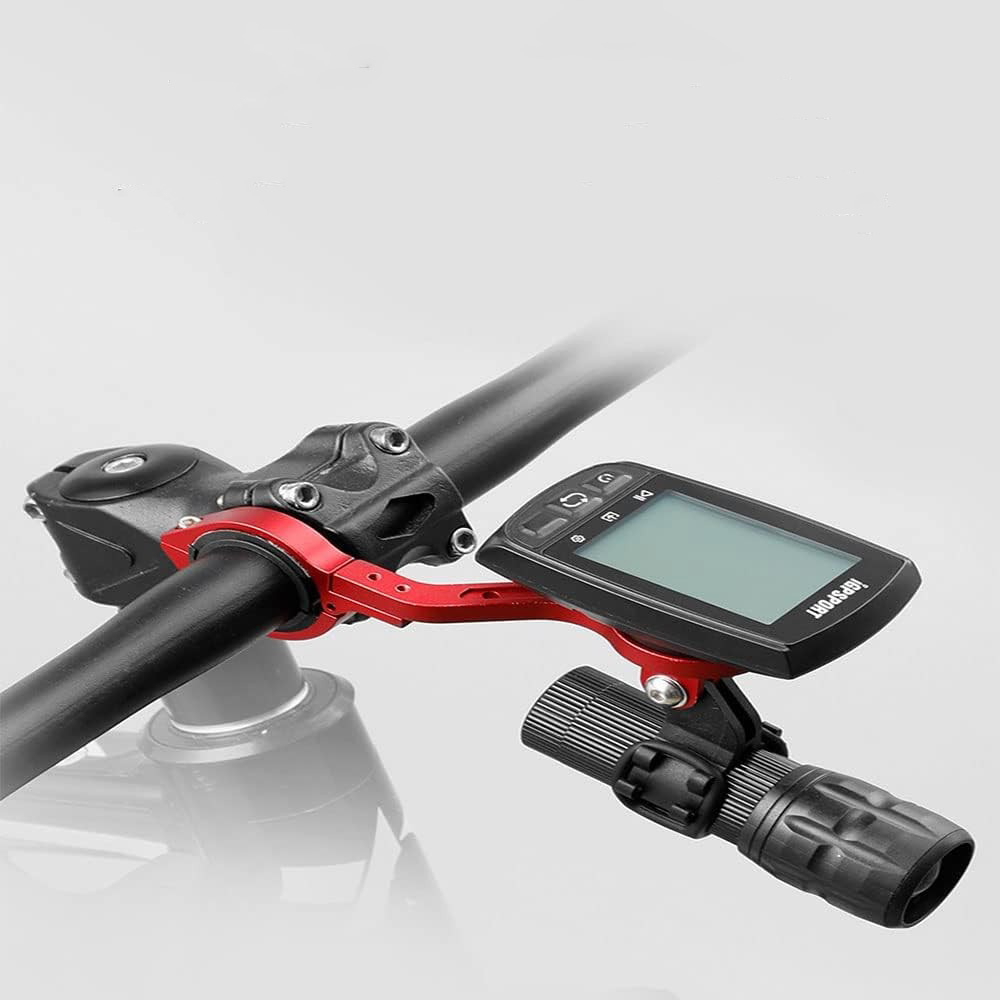 Universal Aluminium Fahrrad Computer Halterung Velo GPS Lenkstangen Halter für Garmin / Cateye / Bryton - Rot
