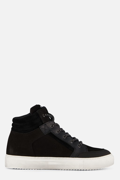 Develab Mid Cut Sneakers zwart Leer