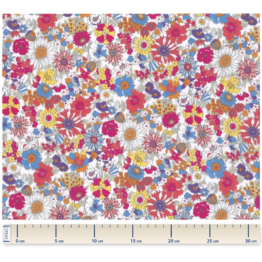 Coupon Tissu 50 Cm Tutti Fleuri