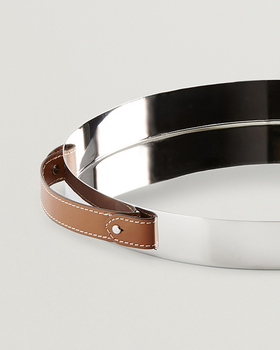 Ralph Lauren Home Wyatt Round Tray Silver