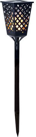 Intratuin LED solar sokkel vlam 11,5 x 11,5 x 64 cm