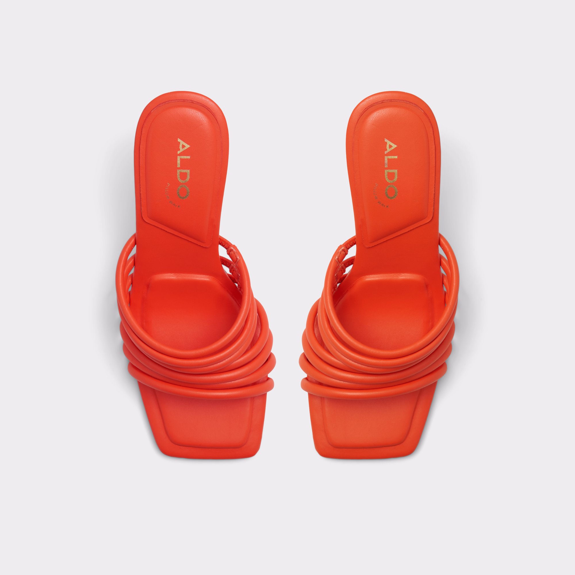 Harpa Bright Orange Women Strappy Sandals