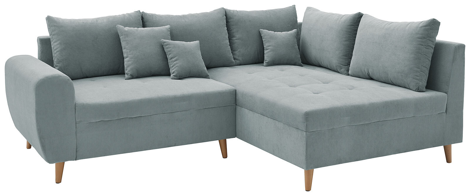 Ecksofa CARLA 249 x 175 cm mintgrün