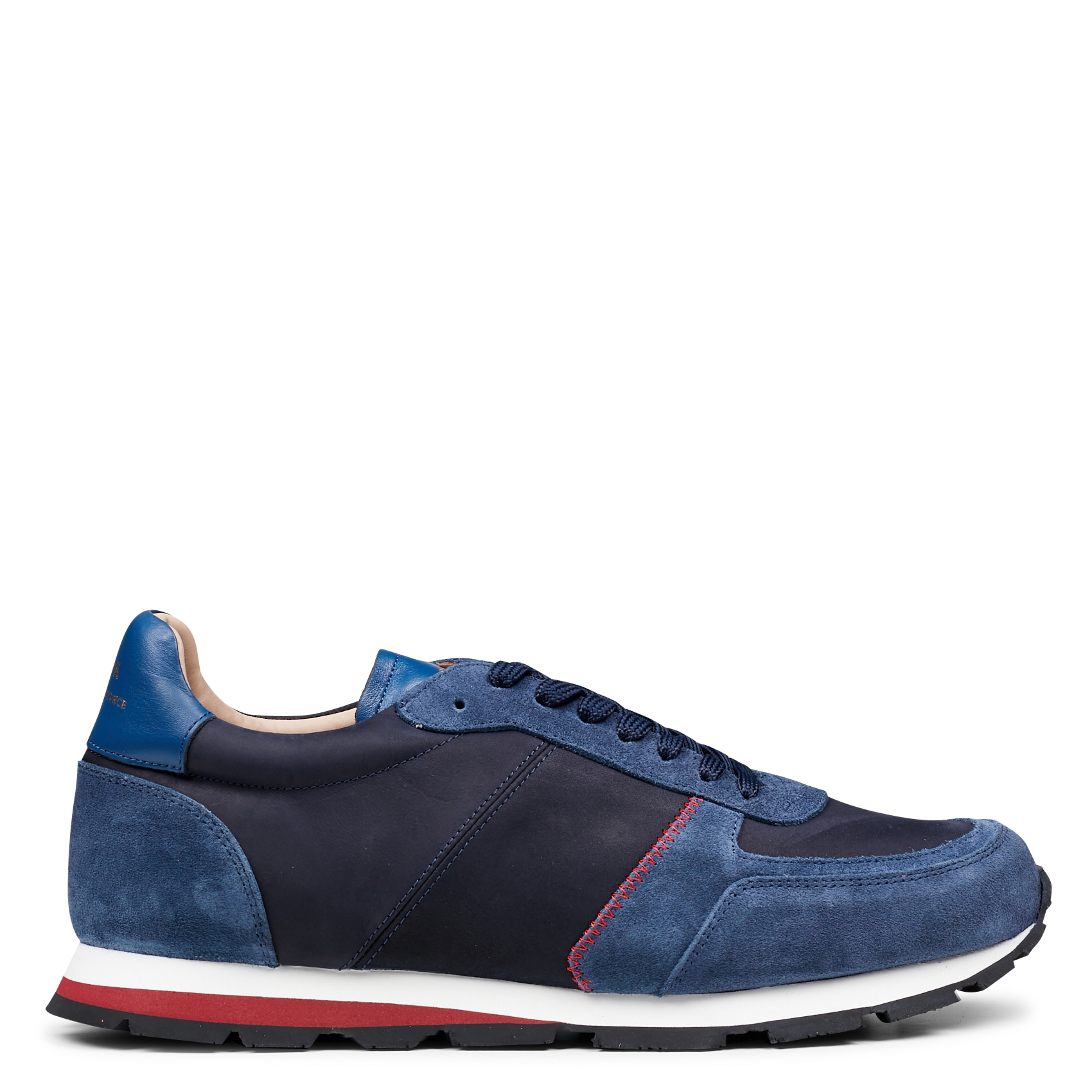 Baskets basses en cuir | Bleu