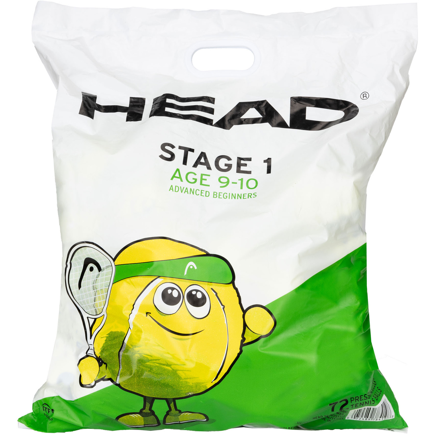 HEAD Stage 1 Groen Polybag 72 St.
