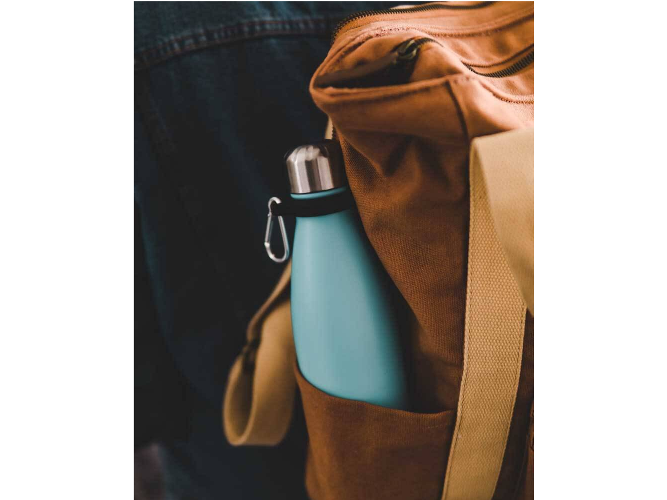 FLASKE 500 ml  RVS Drinkfles - Moss