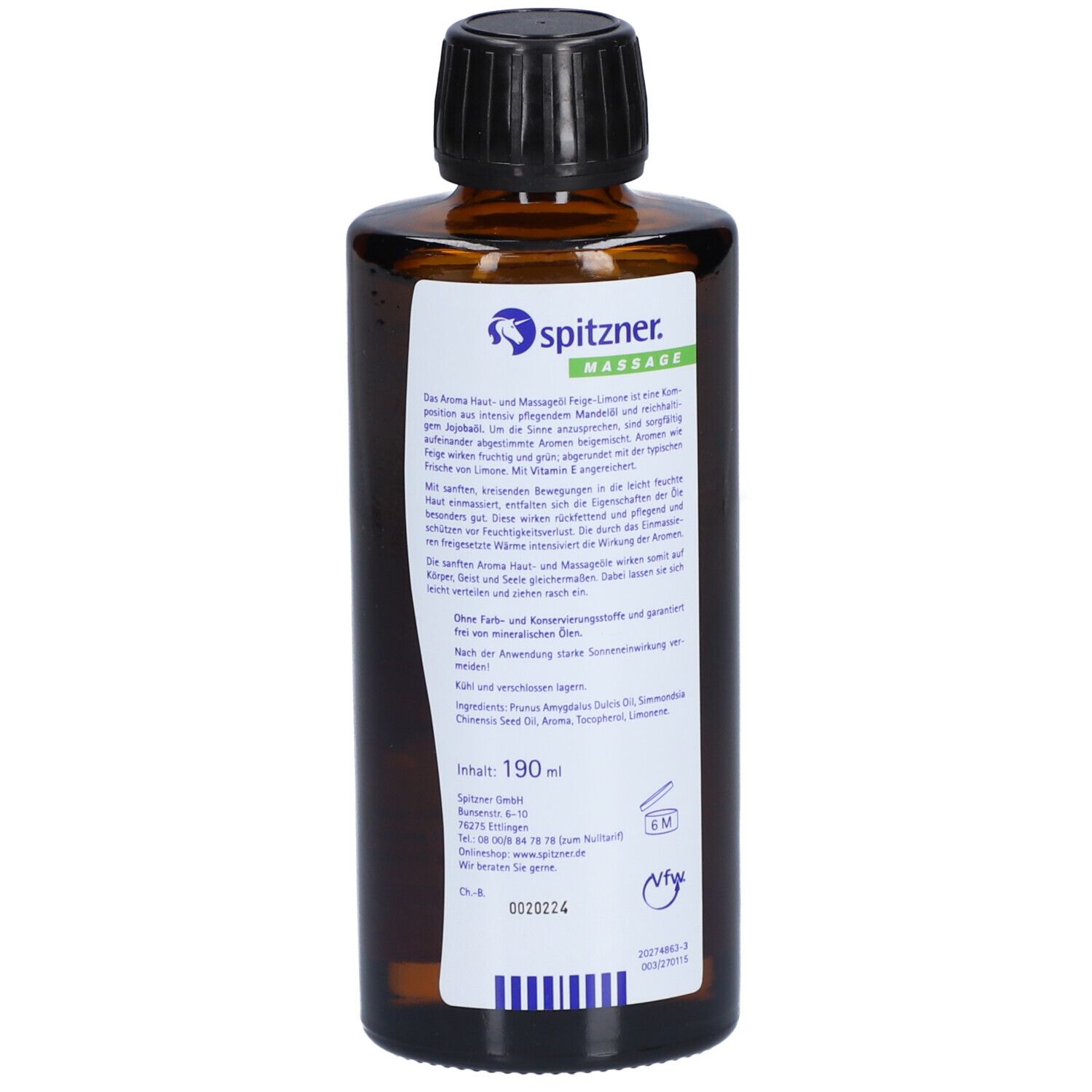 Spitzner® Haut- und Massageoel Feige Limone