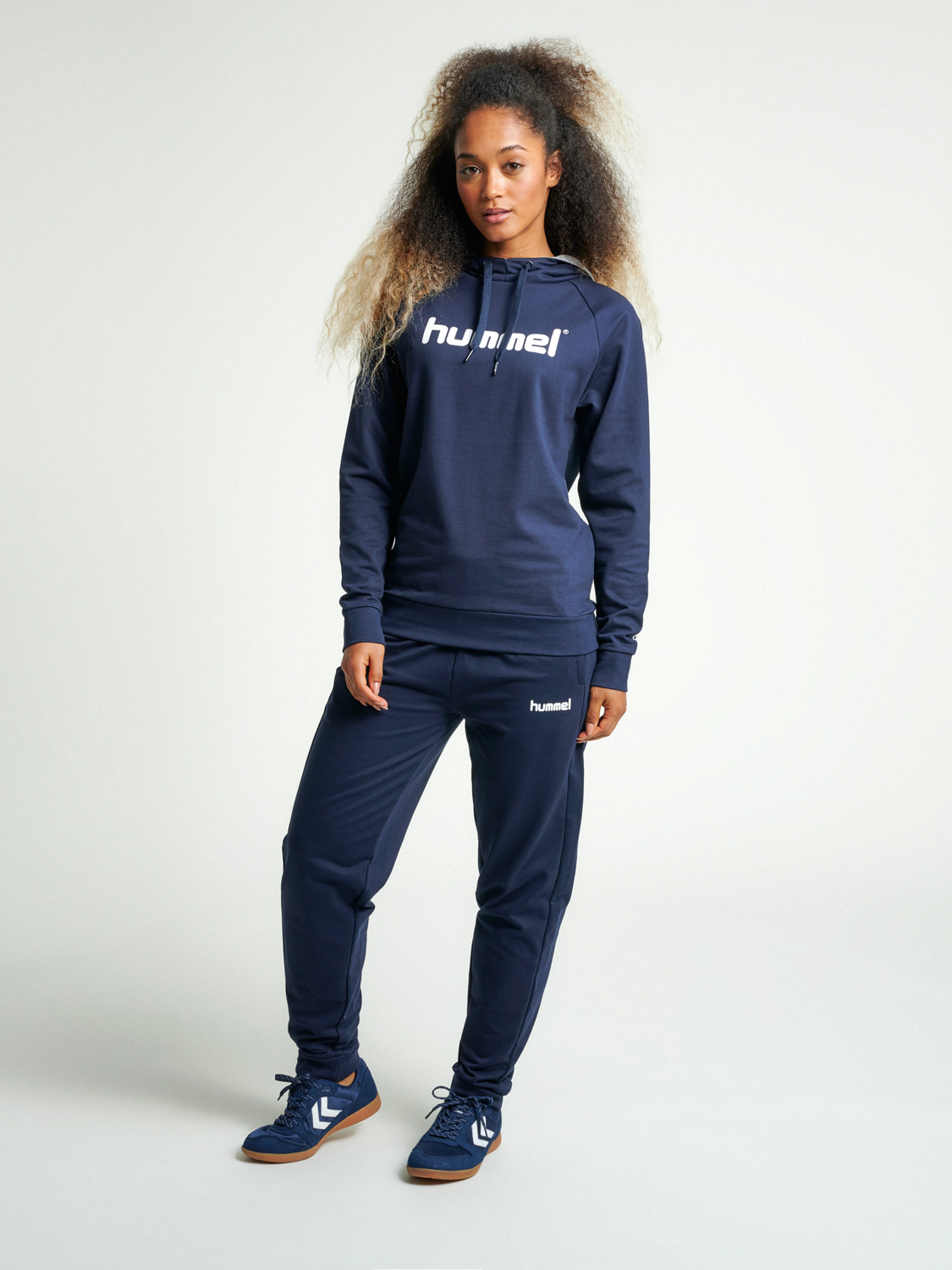 HUMMEL GO COTTON LOGO HOODIE WOMAN