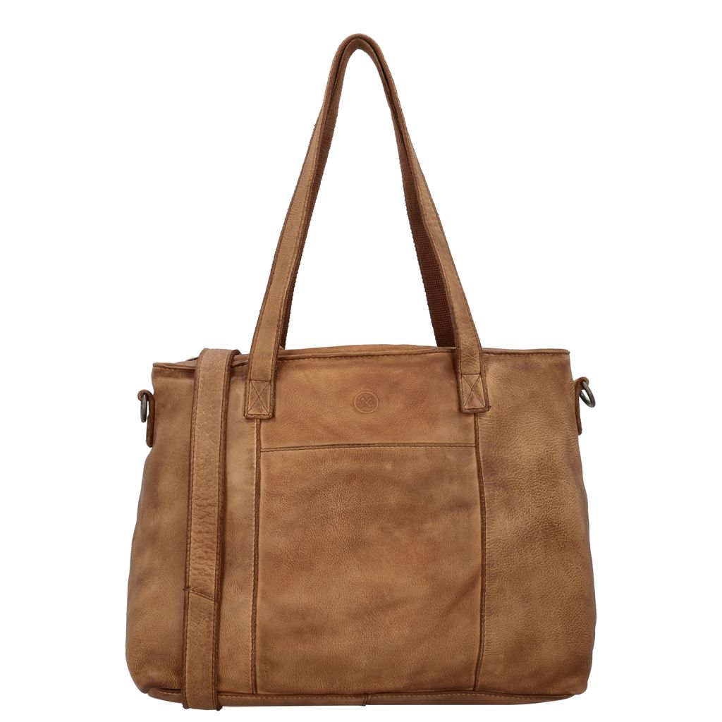 Hide & Stitches Paint Rock Hand/ Schoudertas Cognac