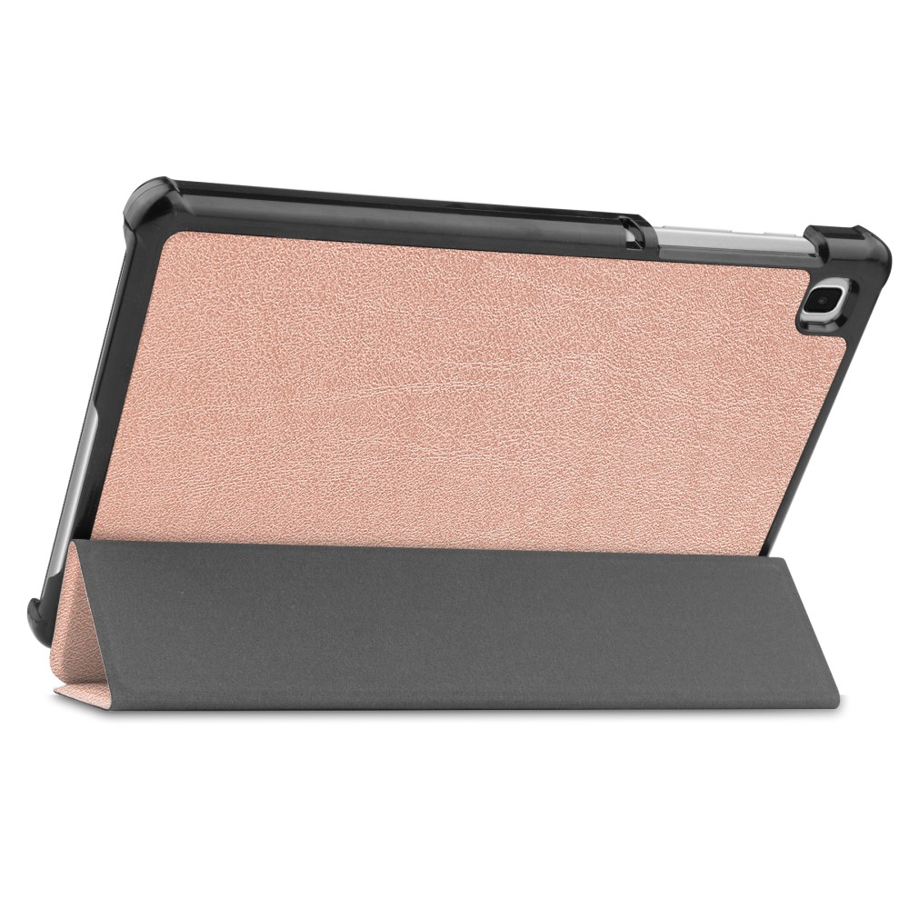 Samsung Galaxy Tab A7 Lite Leder Tasche Smart Cover Hülle - Roségold