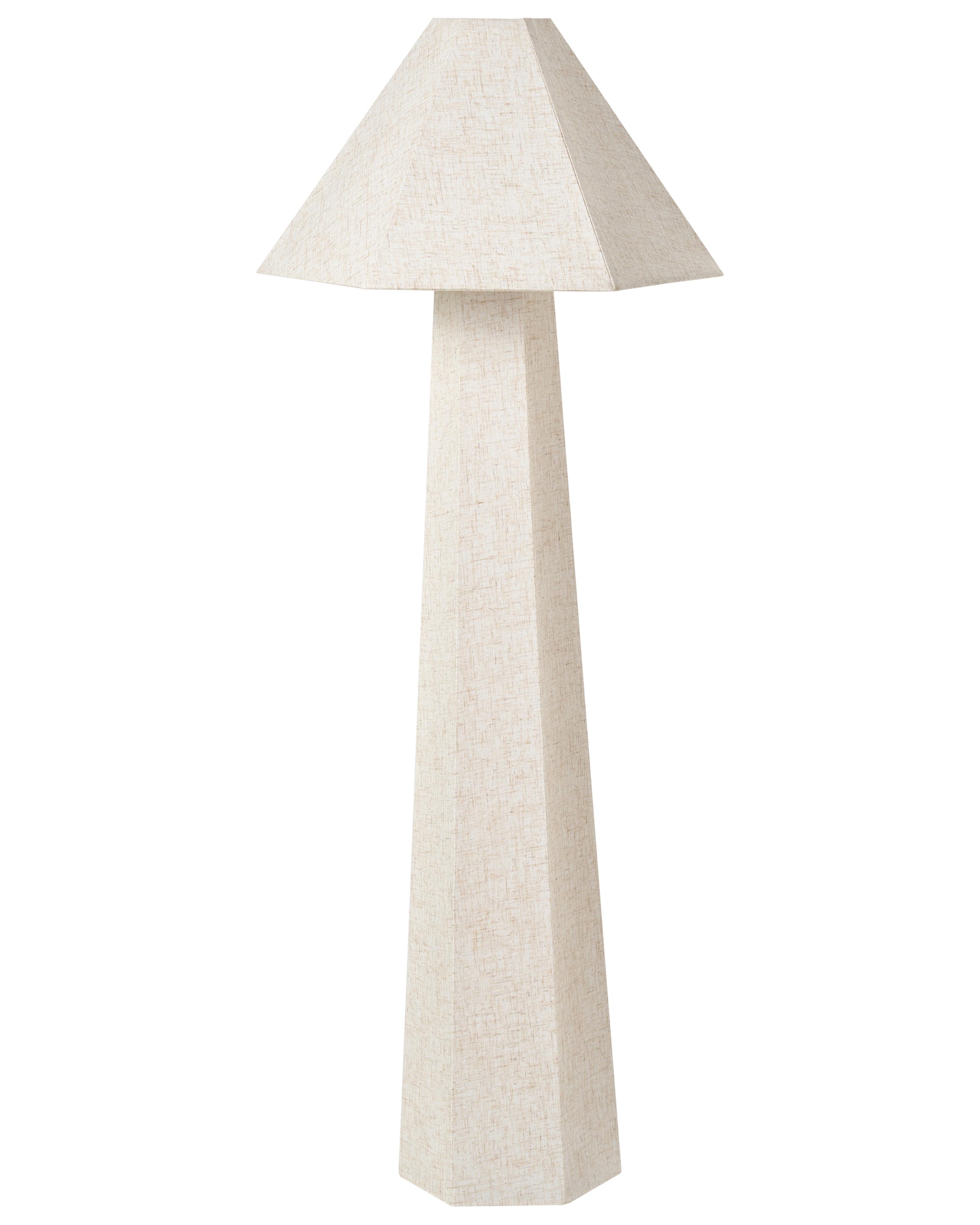 Staande lamp DEMBI Kunstlinnen Lichtbeige