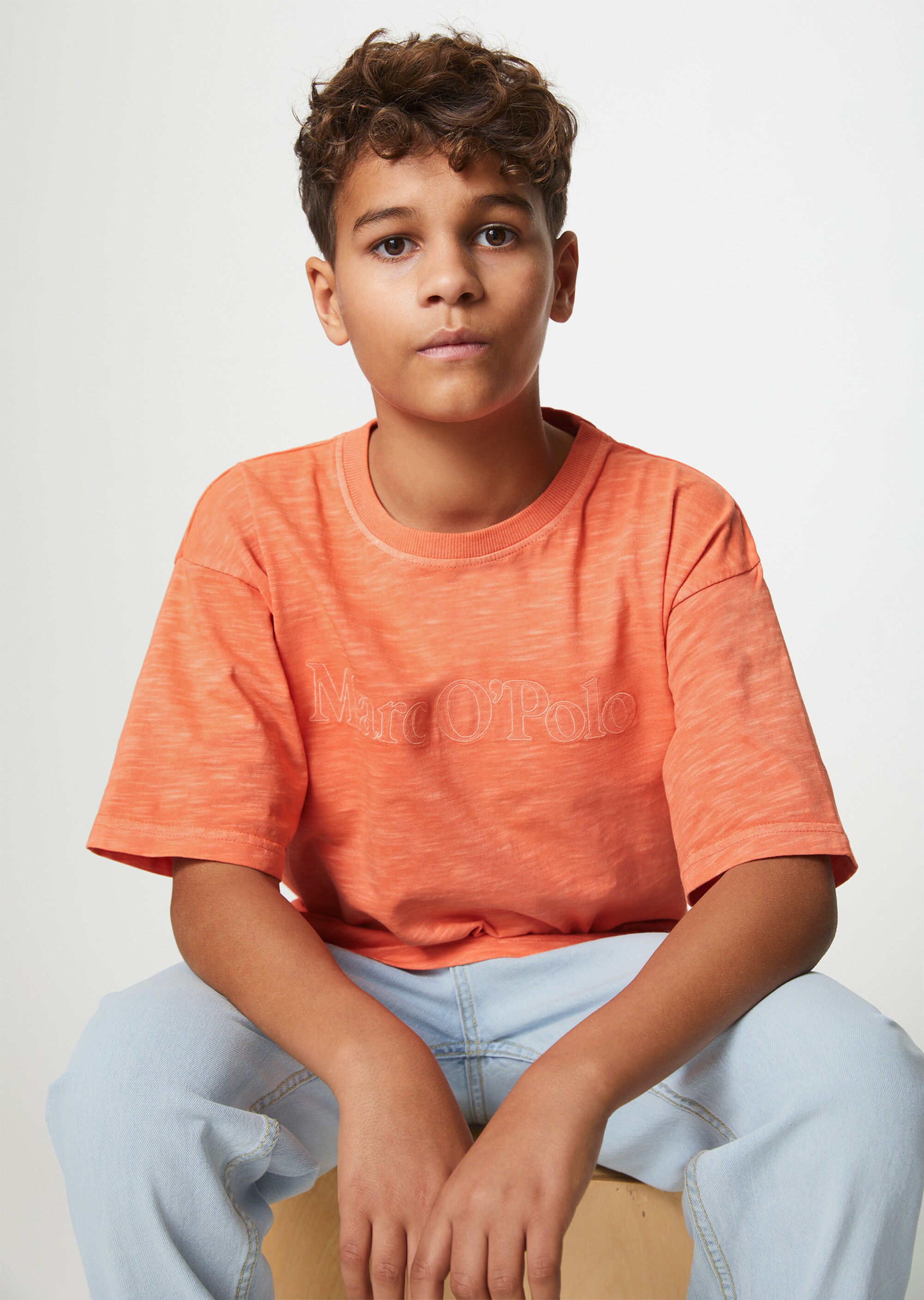 TEENS-BOYS T-Shirt mit Logo-Stitching