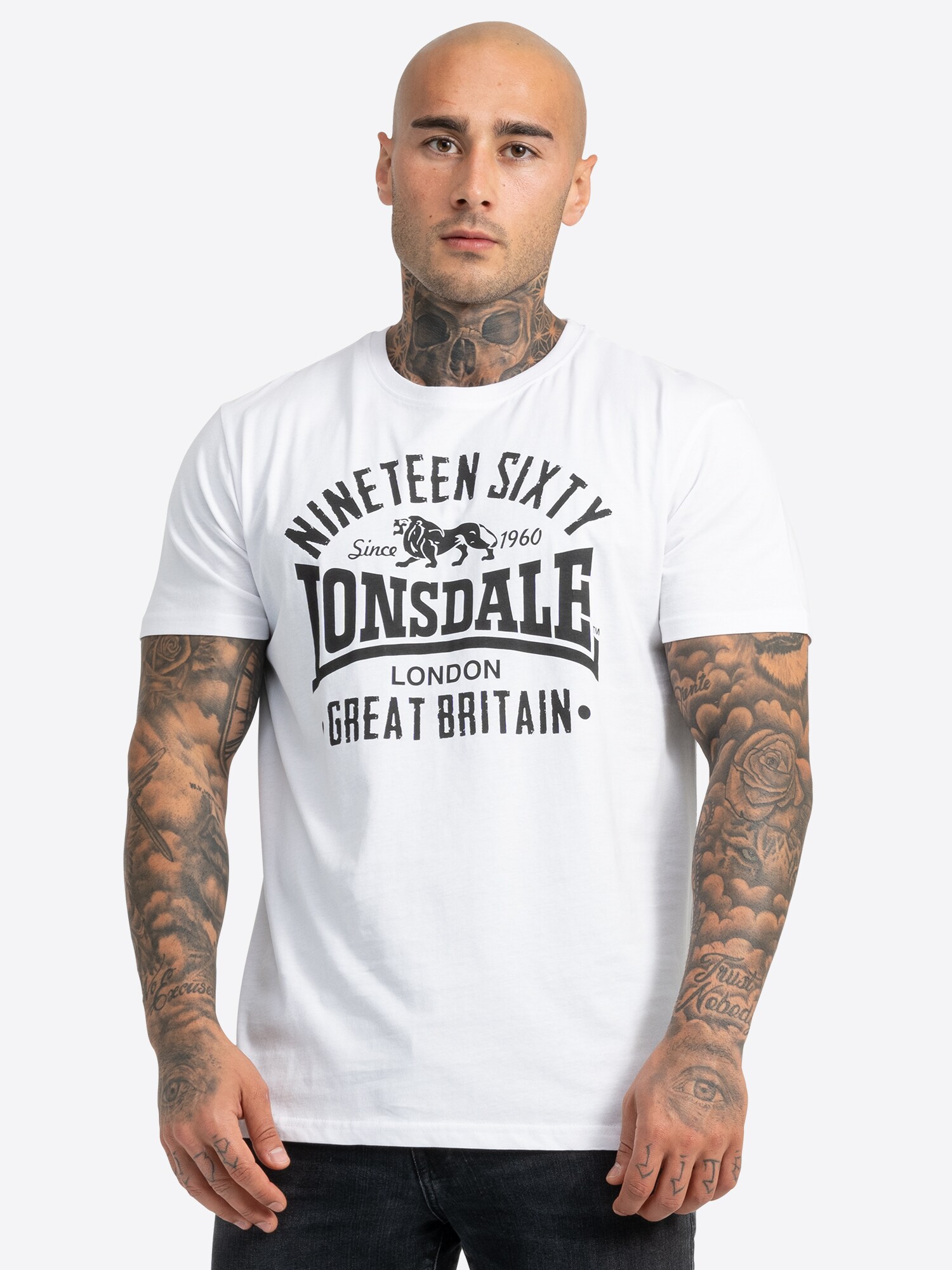 Lonsdale Herren T-Shirt normale Passform Doppelpack BYLCHAU