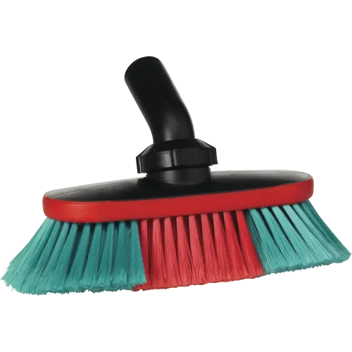 Brosse à passage d'eau fibres souples/fleurées PLP 25cm noir Vikan
