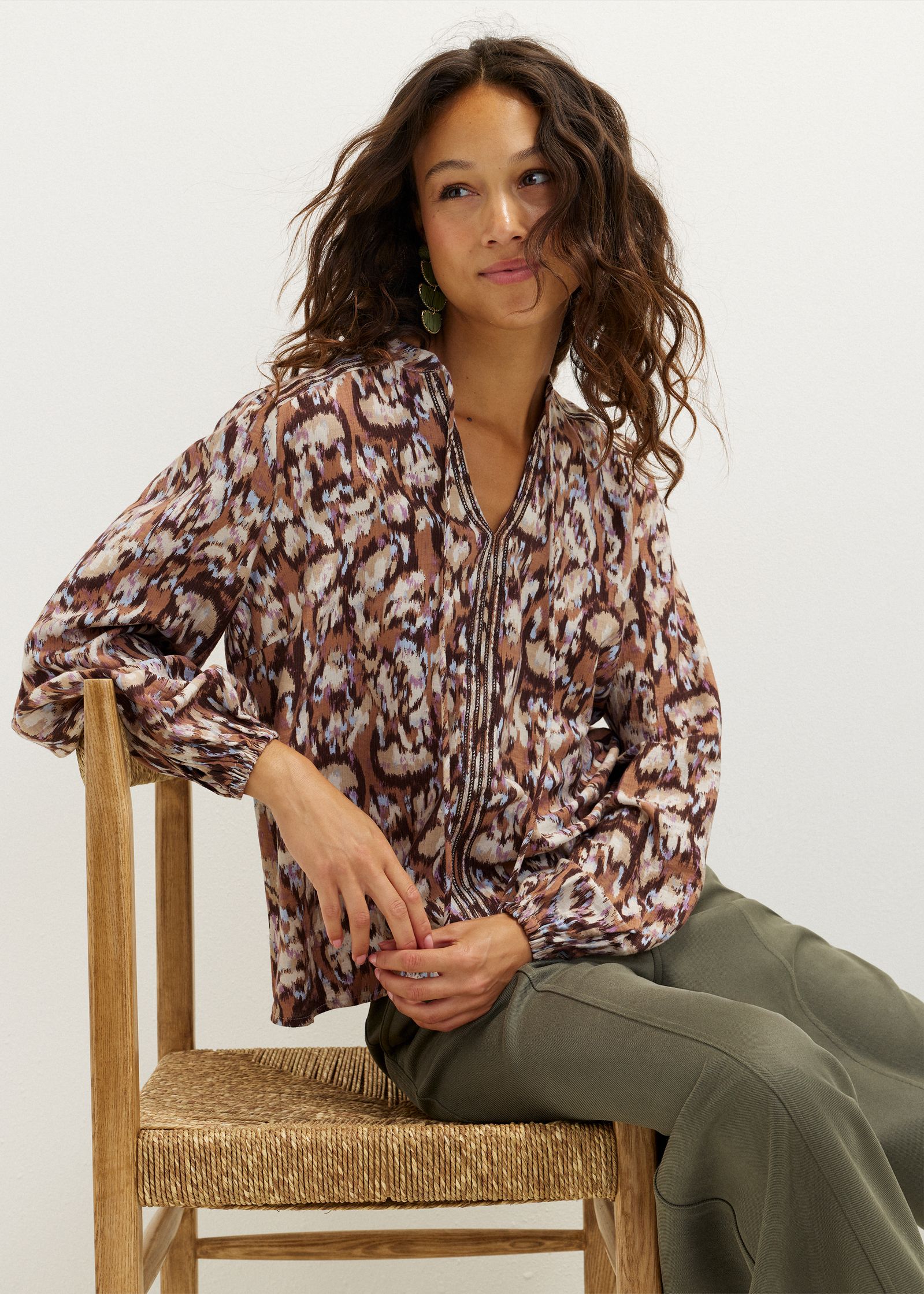 Top met print