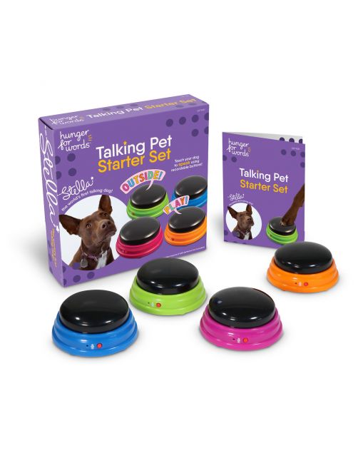 Hunger For Words Talking Pet Starter Set - Hondenspeelgoed - Multi-Color Zwart