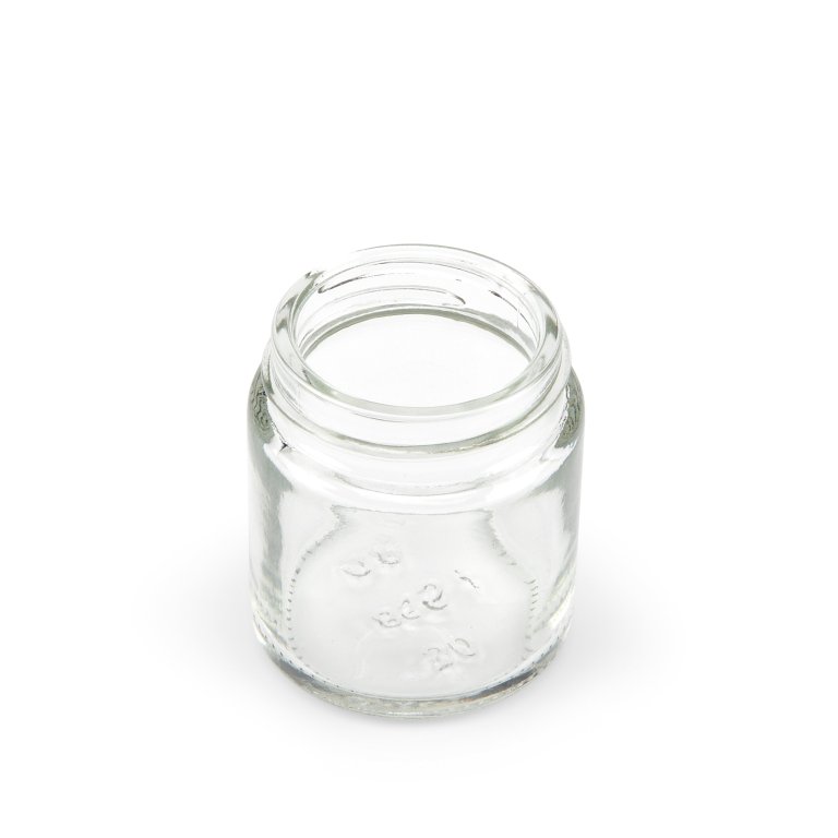 Glastiegel klar transparent