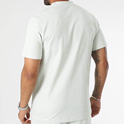 Ensemble Tee Shirt Et Short Jogging Gris Clair