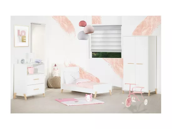 Babyprice - JOY NATUREL - Lit Evolutif Little Big Bed 140x70