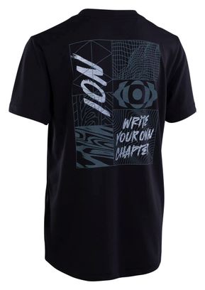 Maillot VTT manches courtes ION Graphic DR Noir Enfants