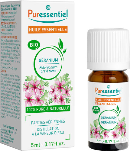 Puressentiel Géranium Bio Huile Essentielle 5ml