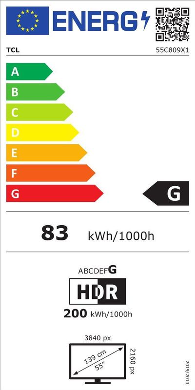 TCL QD Mini-LED 55C809 - 55 Inch 4K TV Met Quantum Dot Technologie