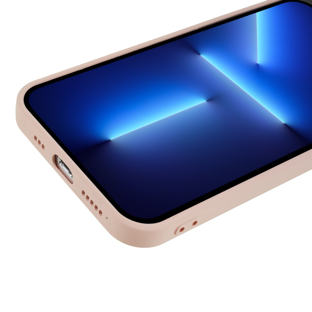 iPhone 13 Pro Gummi Case Hülle mit Kameraschutz - Rosa (Matt)