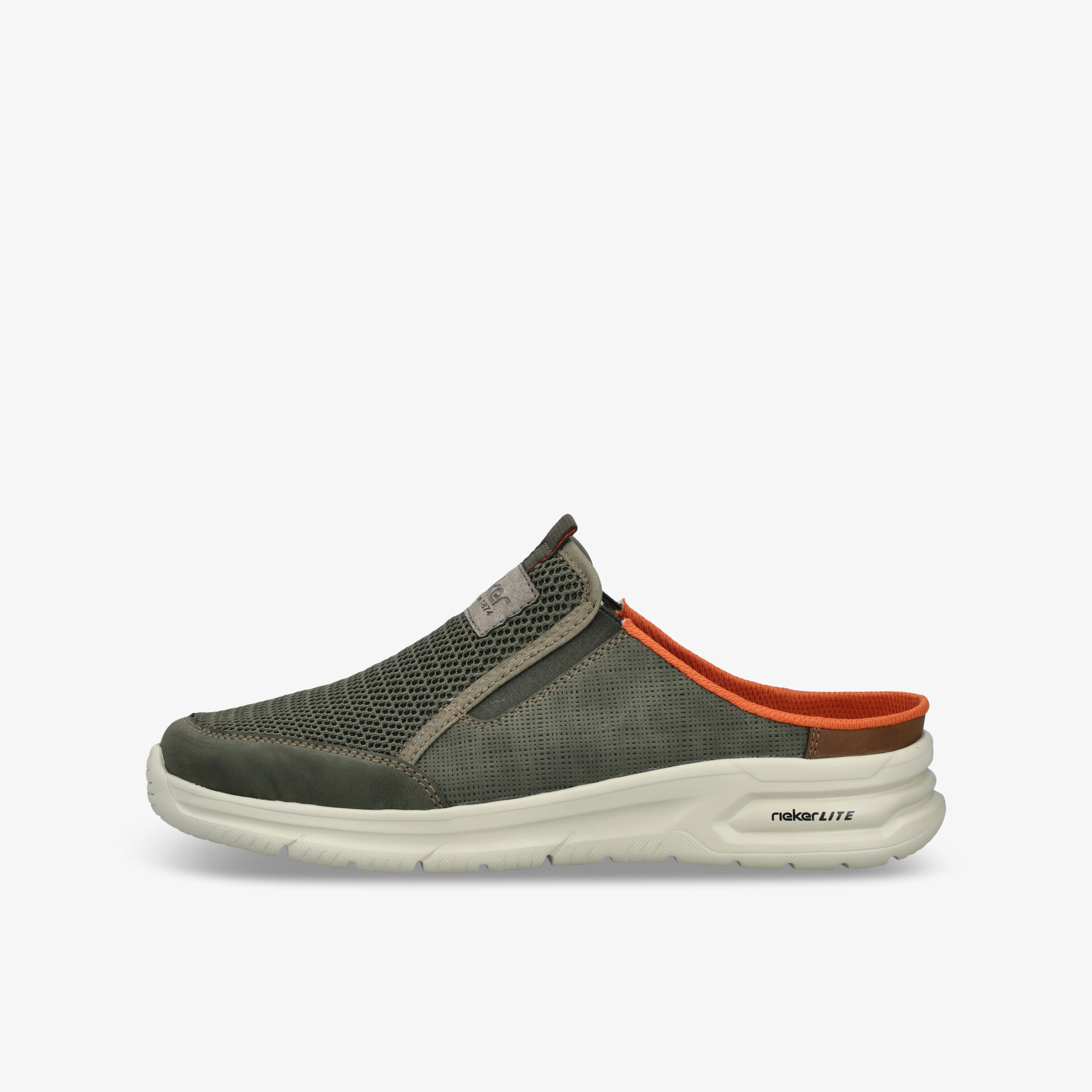 rieker Herren Slipper olive