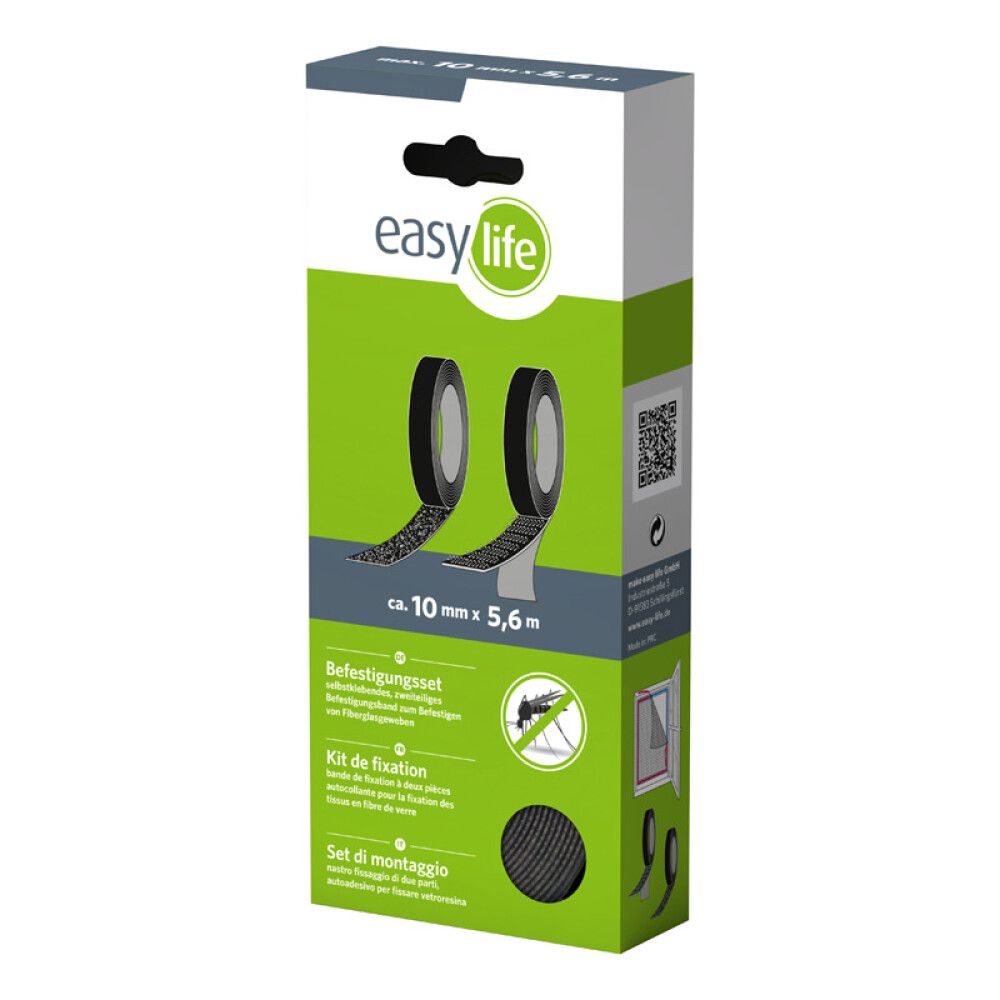 MONTERINGSSETT EASY LIFE FOR INSEKTSNETT 5,6M SVART