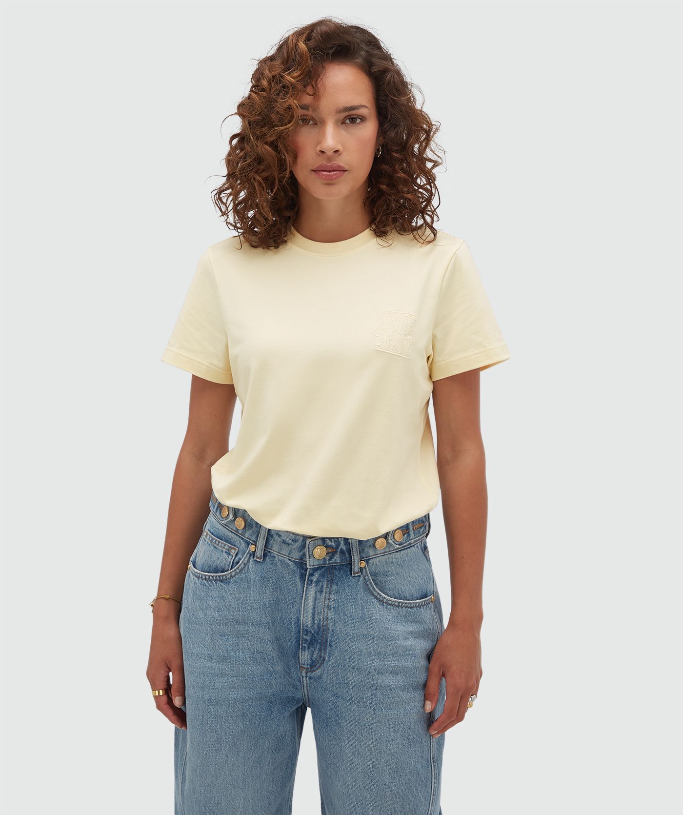 JV-DORIE regular fit T-shirt  - vanilla