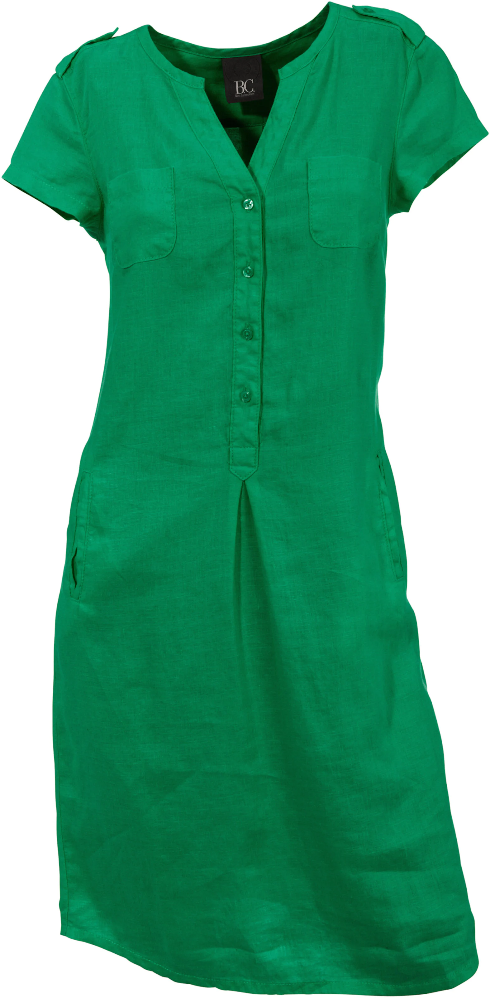 heine Leinenkleid in grasgrün