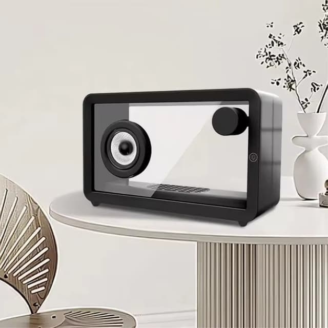 M8 Transparent Bluetooth-højttaler med RGB-lys HiFi-lyd Bass Subwoofer