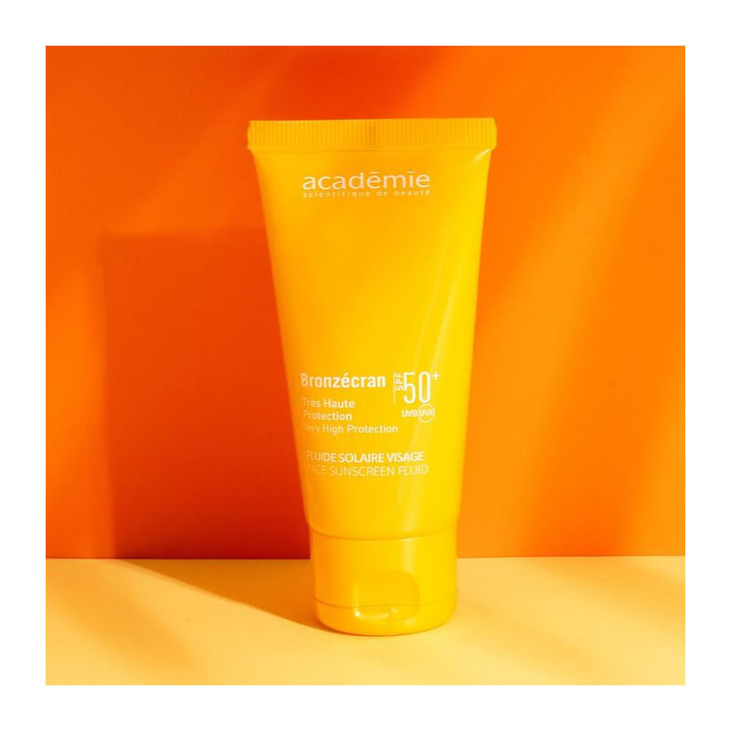 Fluide solaire visage spf 50+ Bronzecran Académie Scientifique de Beauté 50ml