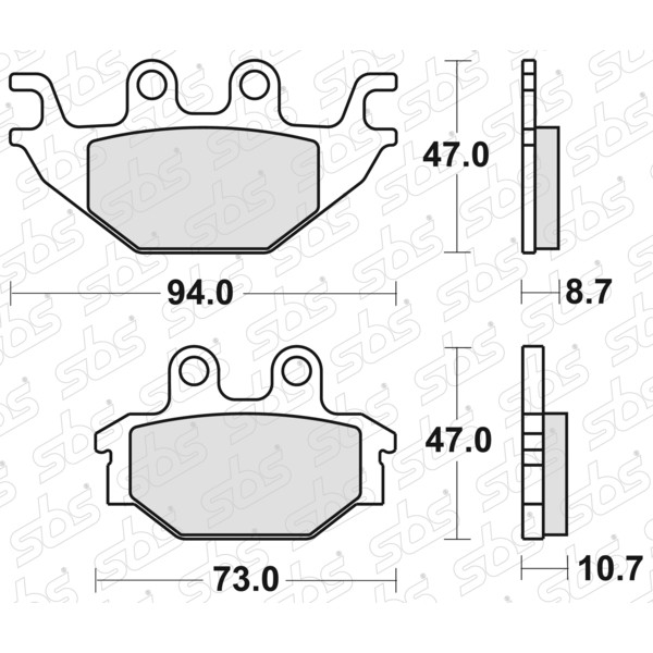 SBS - Plaquettes de frein 810 SI