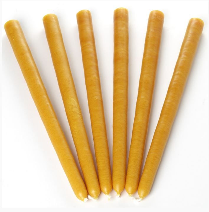 Lot de 6 bougies conique Ciergerie des Prémontrés