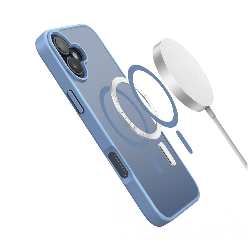 iPhone 17 MagSafe Hybrid Hardcase Hülle mit TPU Bumper - Blau