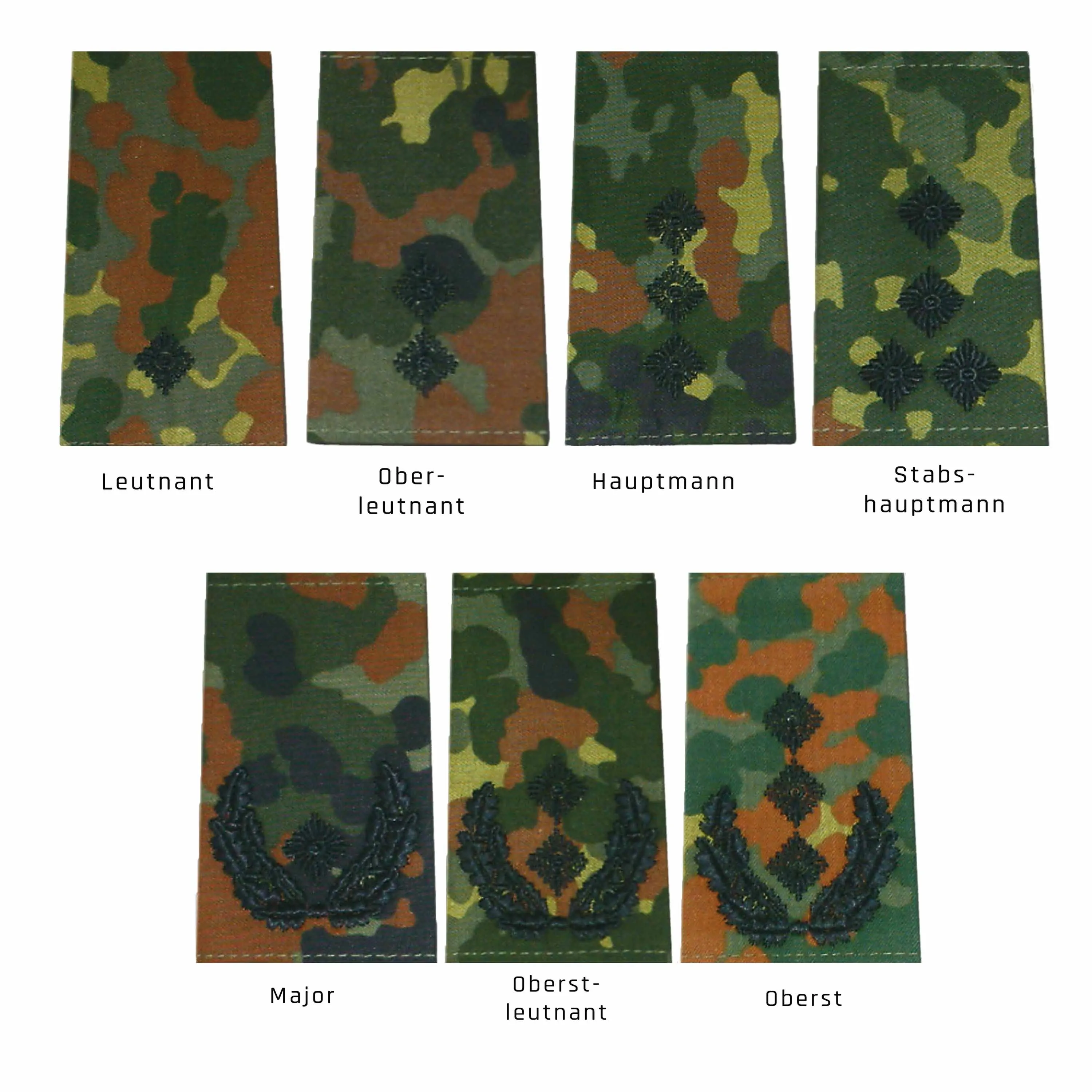 Unbekannt -  BW Rangabzeichen Heer Klett Flecktarn