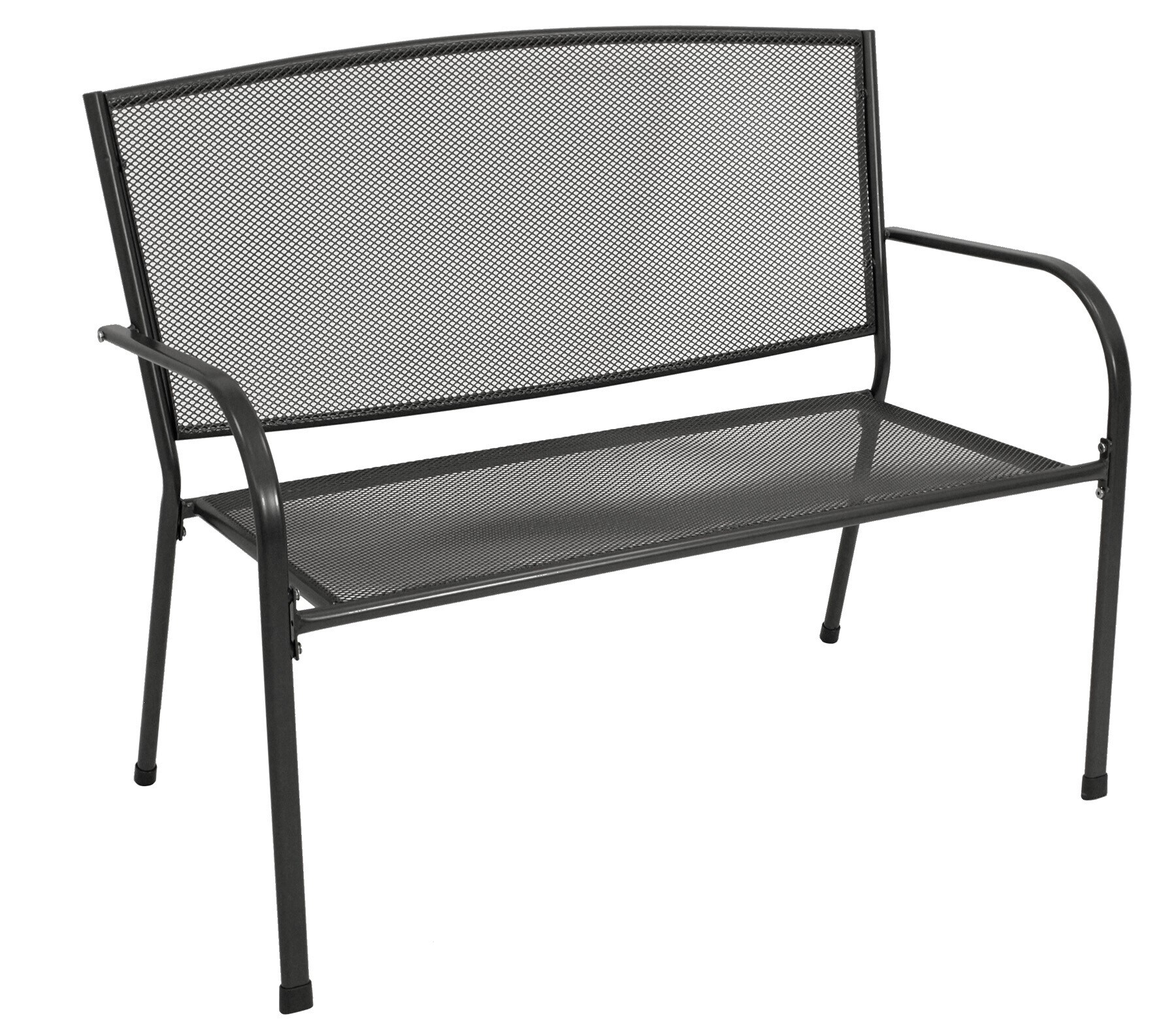 DEGAMO Garnitur CLASSIC 4-teilig, Streckmetall anthrazit (Tisch 70x70cm)