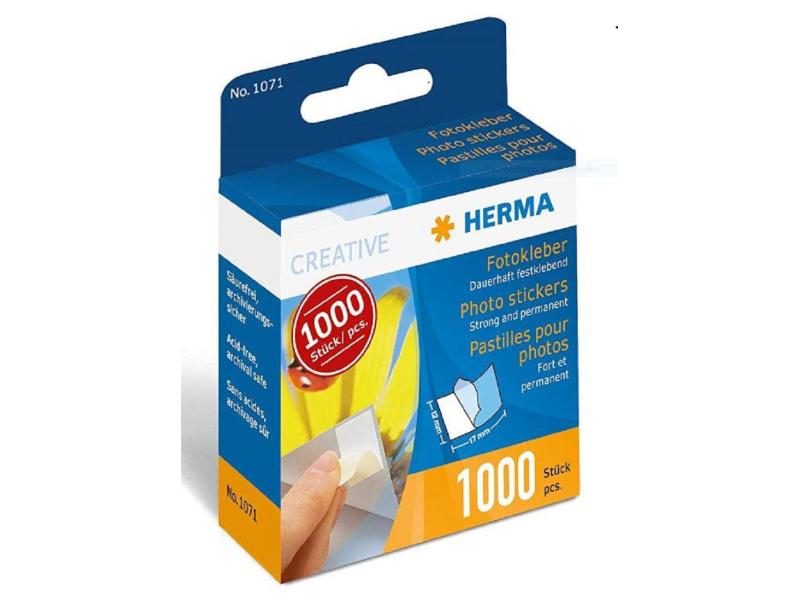 HERMA Fotokleber 1000 Stück Fotokleber im Kartonspender