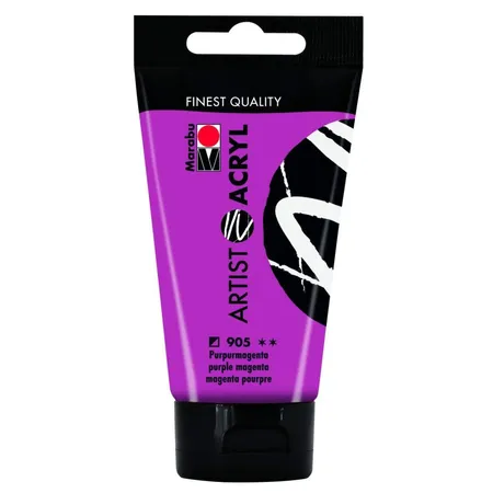 Marabu Artist Acryl, Purpurmagenta 905, 75 ml
