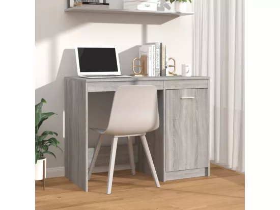 Bureau Sonoma gris 100x50x76 cm Bois d'ingénierie